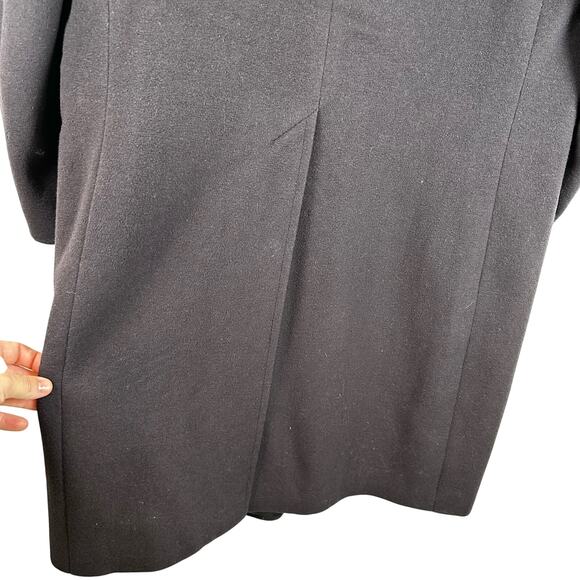 Vintage Wool Cashmere Blend Long Brown Trench Coat Mens Size 48 Reg - Picture 12 of 15